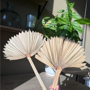 Natural Tan Faux Palm Leaves